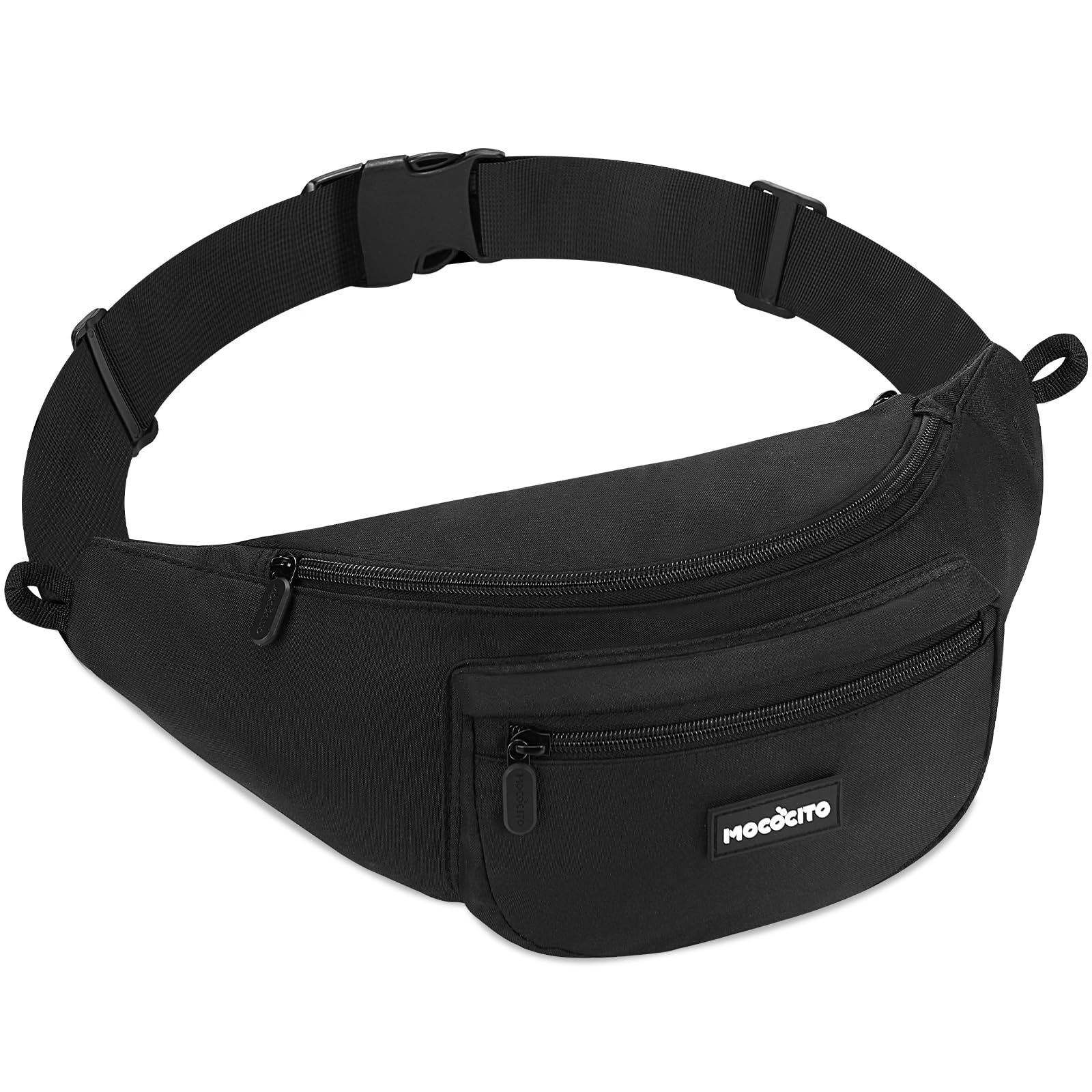 MOCOCITO Grande Banane Homme & Femme - Poche Impermable pour Randonnée, Housse de Pluie Intégrée, Sangle Réglable 150 cm