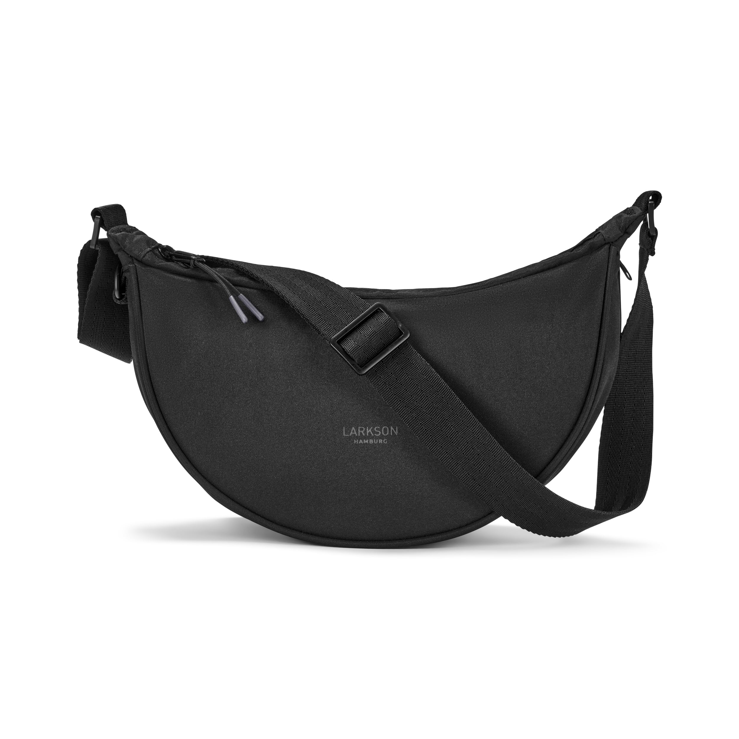 Sac Bandoulière LARKSON Femme Noir - Sac Banane Tissu Imperméable pour Voyage et Shopping - Solveig Small